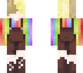 rainbow overalls!