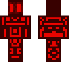 red ancient robot
