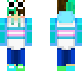 tyler144 trans flag hoodie and glasses