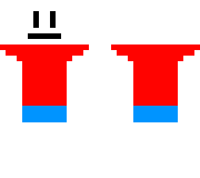 white base with red tee