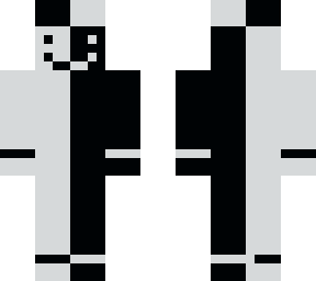 black white