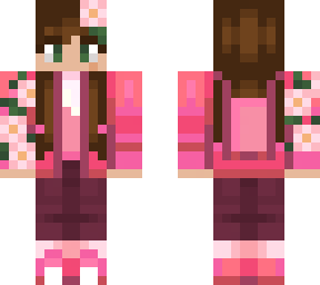 brown hair girl tommyinnit mcc skin