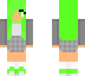 green school girl