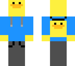 duck, with hoodie