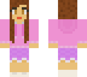 pink pastel hoodie girl