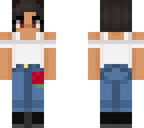 plain white shirt girl