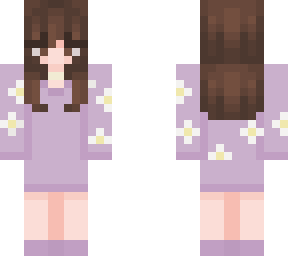 purple flower dress girl