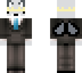 arctic fox in a suit