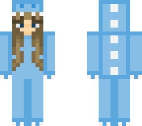 blue dino girl