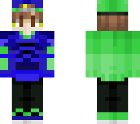 blue hoodie