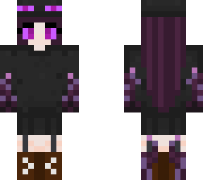 endergirl but with purple hair