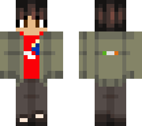 guy with munster shirt under hoodie