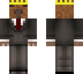 king capybara in suit