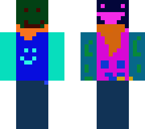 my brother made a minecraft skin