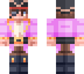 pirate with pink coat