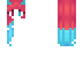 red and blue_base hair