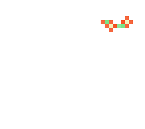 red-orange flower crown base