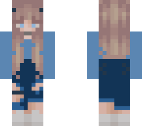 blue cute girl