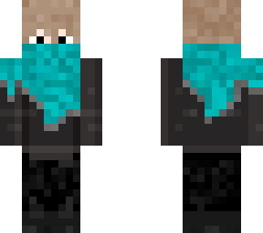 cyan scarf