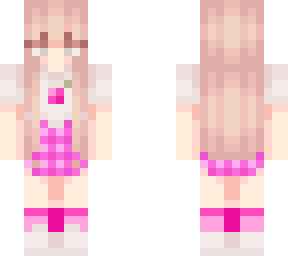 girl with pink skirt