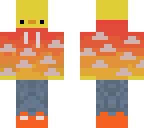gradient hoodie duck