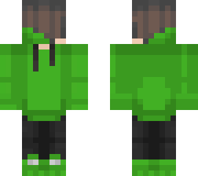 green hoodie