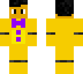 person inside a fredbear suit