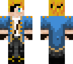 blond pirate with eye patch