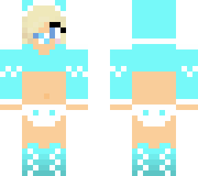 cute baby girl skin with belly