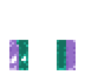 cute gumi green purple ripped jeans