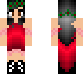red dress