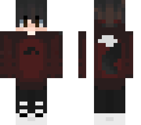 red hoodie