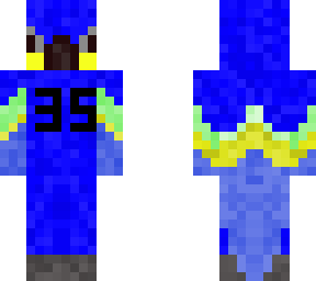Timepixels Updated Skin Copy Of Blue Parrot Minecraft Skin