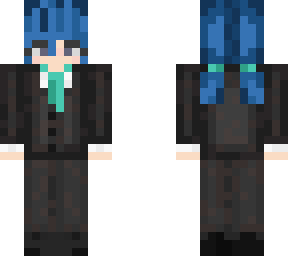 wedding blue hair girl