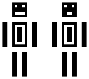 black and white with faces