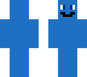 blue face
