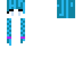 blue girl  gamer hair base