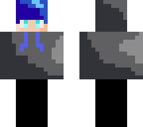 blue hair boy