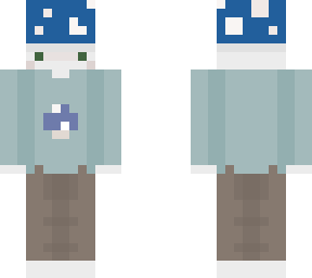 blue mushroom man