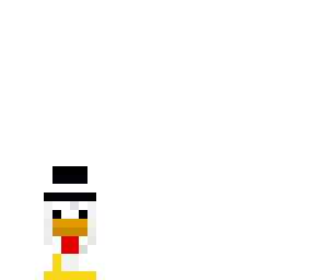 clear chicken with hat