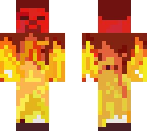 flaming zombie