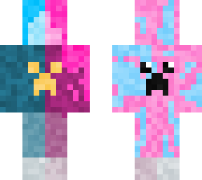 pink & blue  *satisfying*