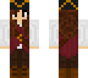 pirate girl - brown hair