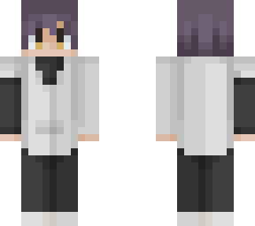 purple haired man