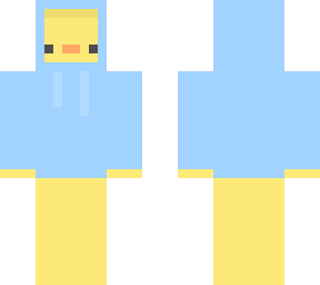 simple duck blue hoodie