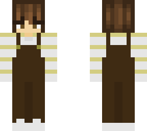 striped overalls