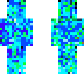 blue and green