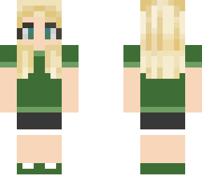 green outfit