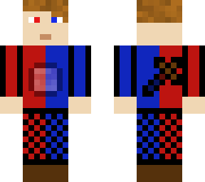 half red half blue (boy)
