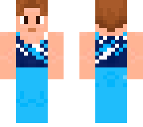 man boy gymnast leotard (with long pants) navy blue with aqua and white stripes
